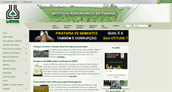 Desktop Screenshot of iapar.br